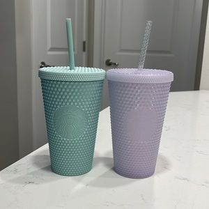 Matte Mint and Icy White Grande Starbucks Tumblers